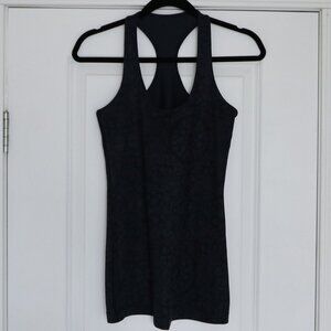 Navy and Black Patterned Lululemon Tank Top